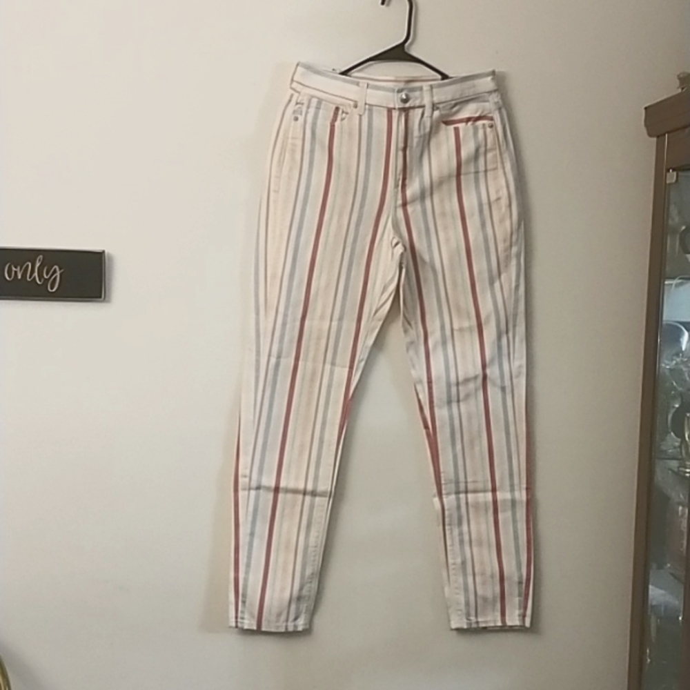 Ladies cotton striped pants